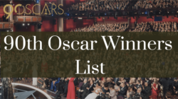 90th oscar winners list, oscar winners